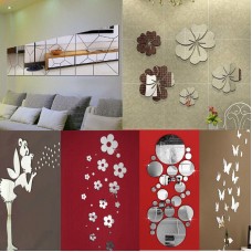 Removable Mirror Decal Art Mural Wall Stickers Home Decor DIY Room Decoration   311421321545